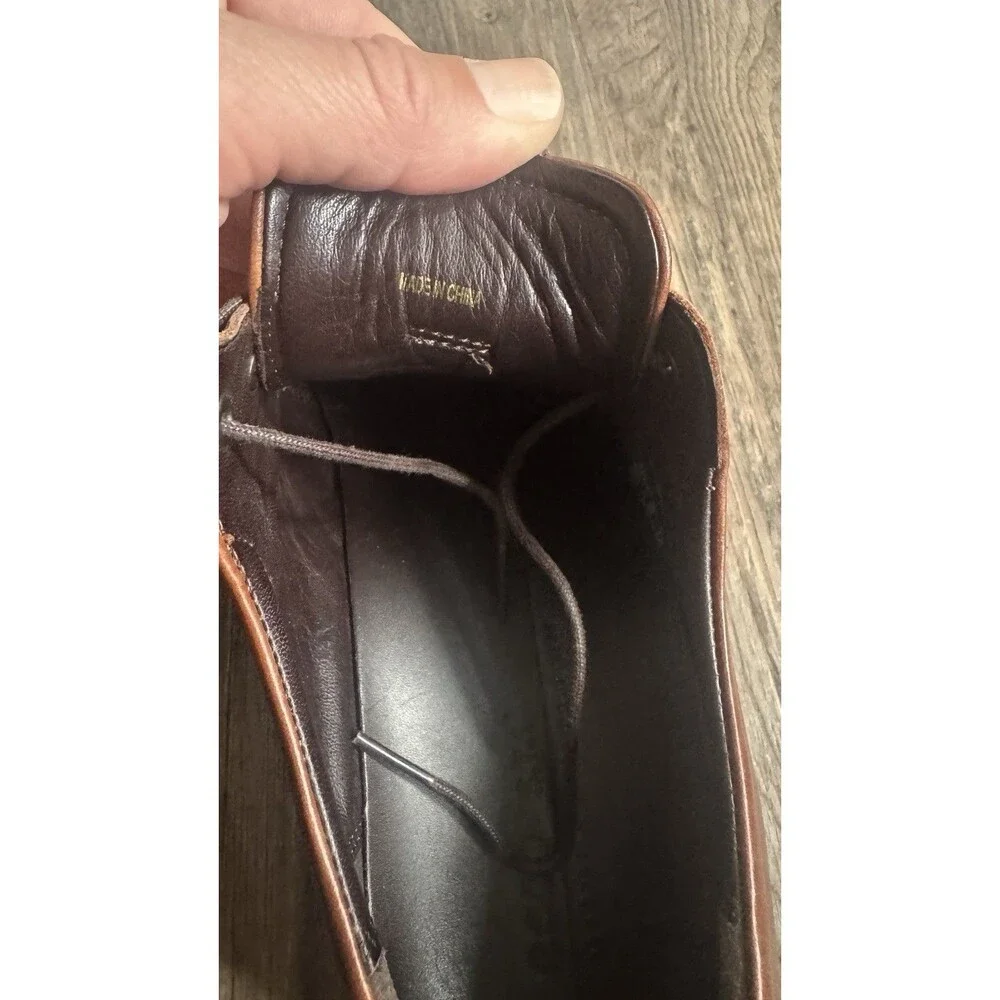 ECCO Men's ST.1 Hybrid Cognac Brown Plain Toe Dress Shoes EU 45 Size 11-11.5